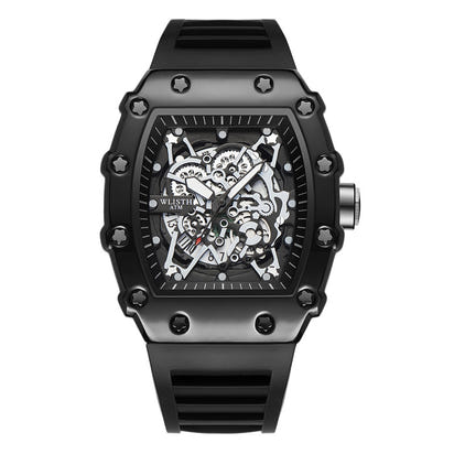 Large Dial Luminous Barrel-shaped Men's Watch