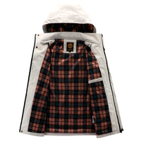 Fashion Men's Casual Windbreaker Jackets Hooded Jacket Man Waterproof Outdoor Soft Shell Winter Coat Clothing Warm Thick Tops